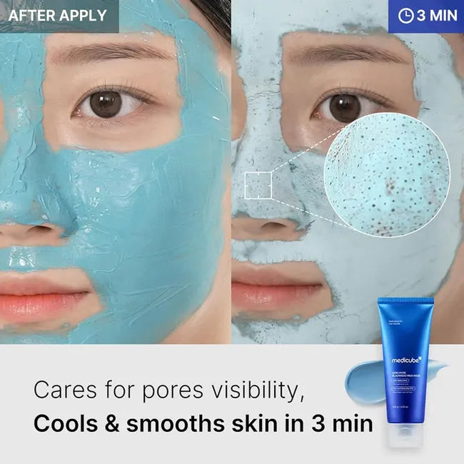 Medicube Zero Pore Blackhead Mud Mask - 100g - Free Applicator