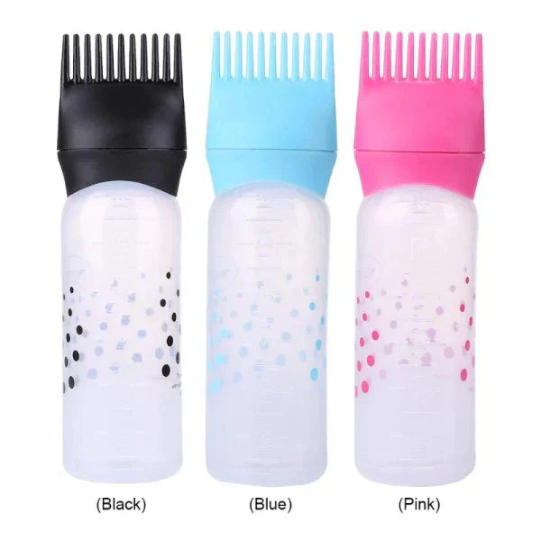 Empty Hair Dye Bottle - Reusable With Applicator Brush Bottles - 120ml