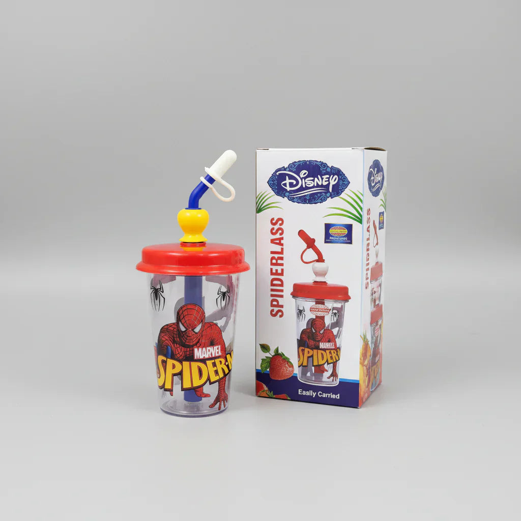 Disney Cartoon themed tumbler with a straw