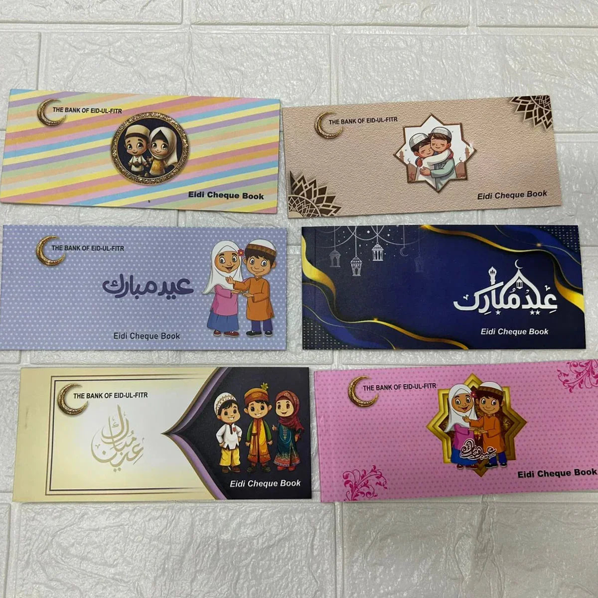 Eidi Cheque Book Style Envelopes – 10 Pages
