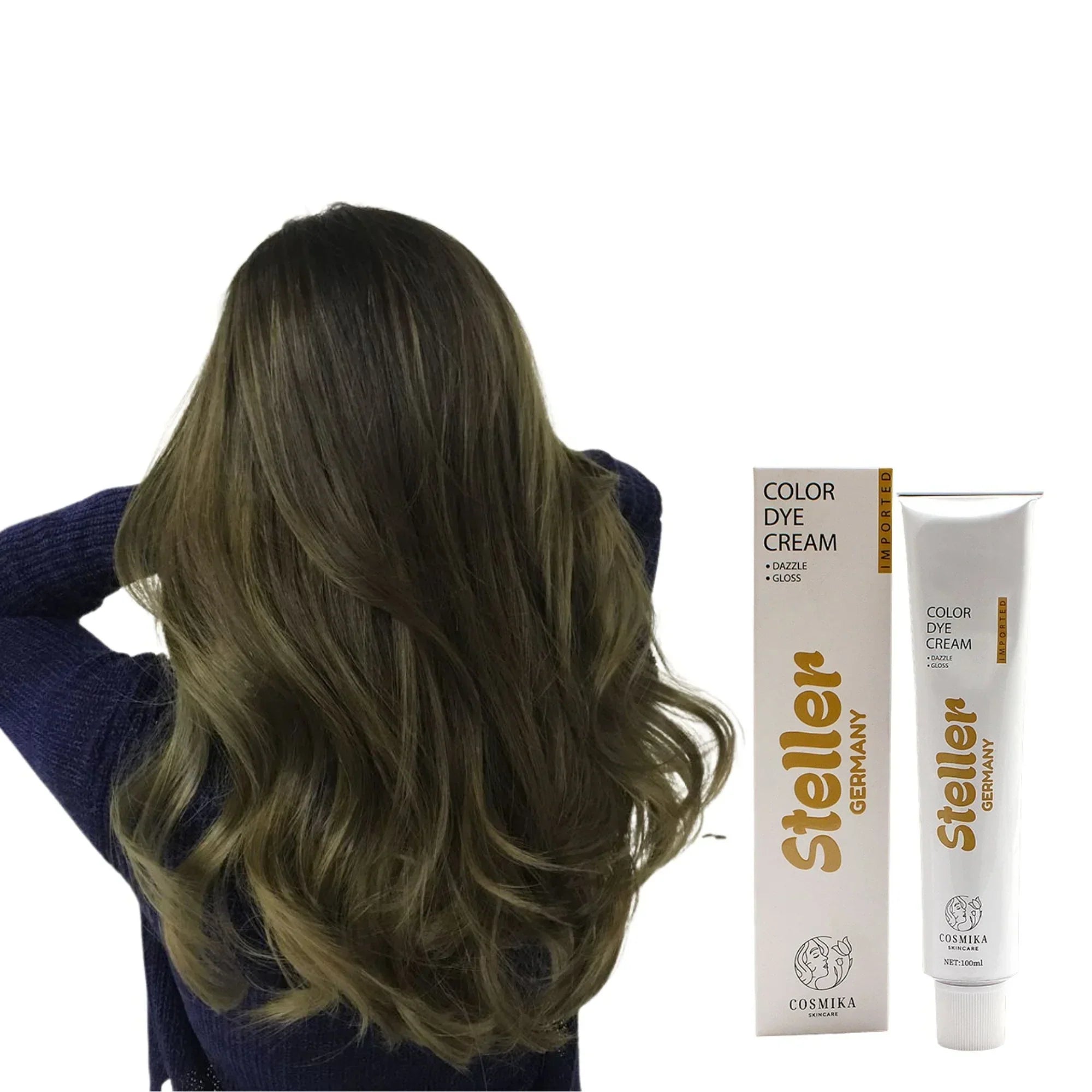 Steller Germany Color Dye Cream - 7/2 Matt Mate - 100ml