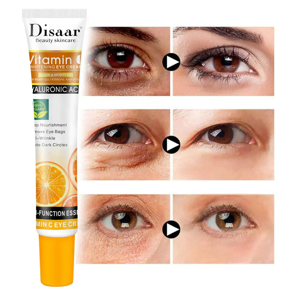 Disaar Vitamin C Whitening Eye Cream with Hyaluronic Acid - 25ml