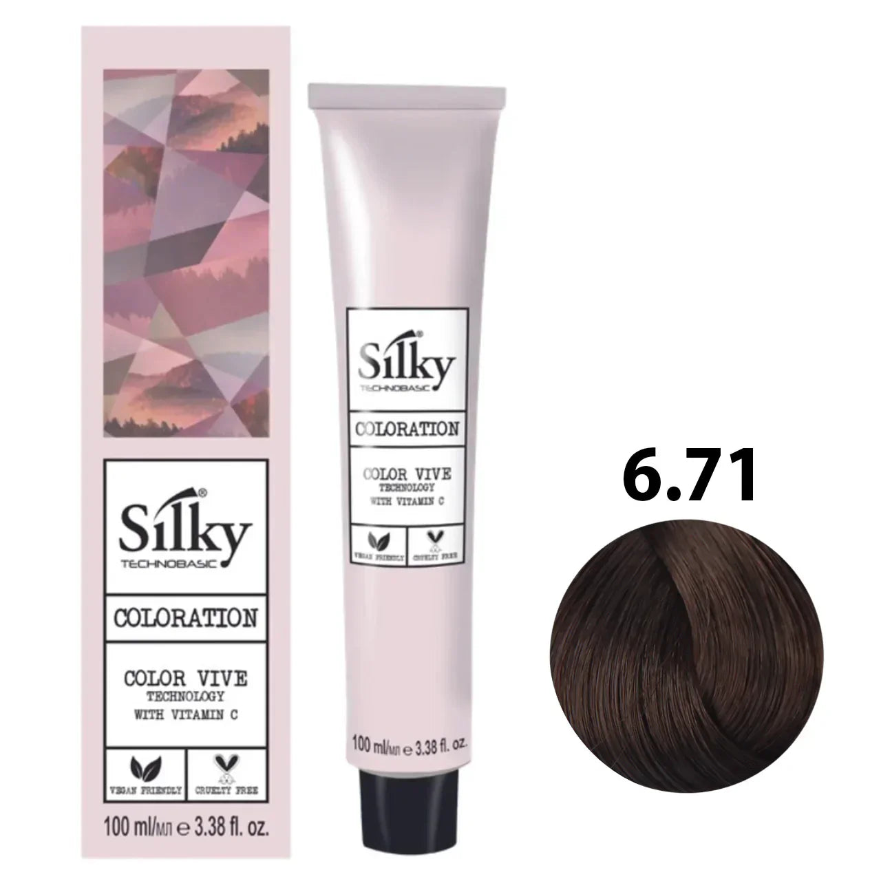 Silky 6.71 Hair Color – 100ml