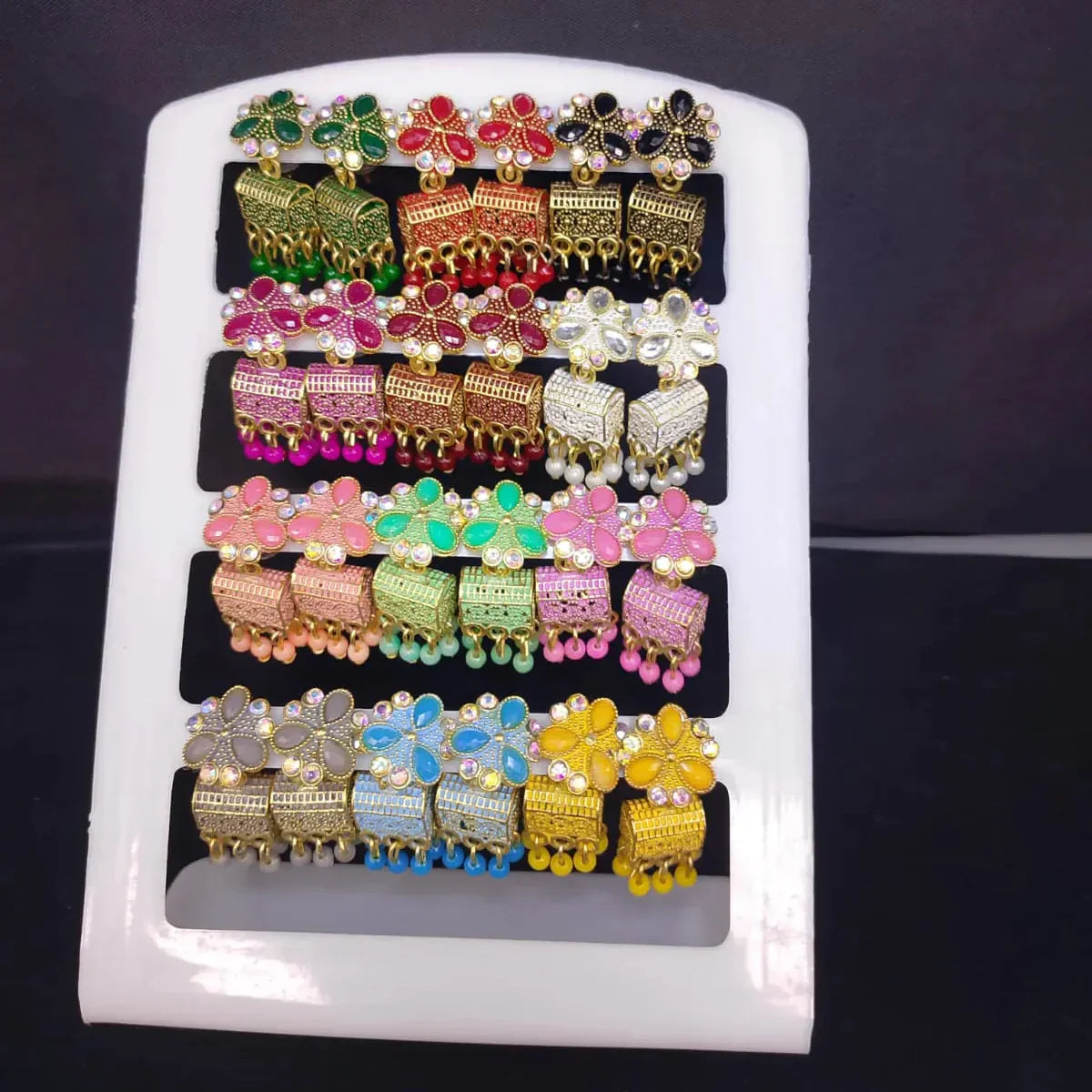 Traditional Jhumka Earrings Stand