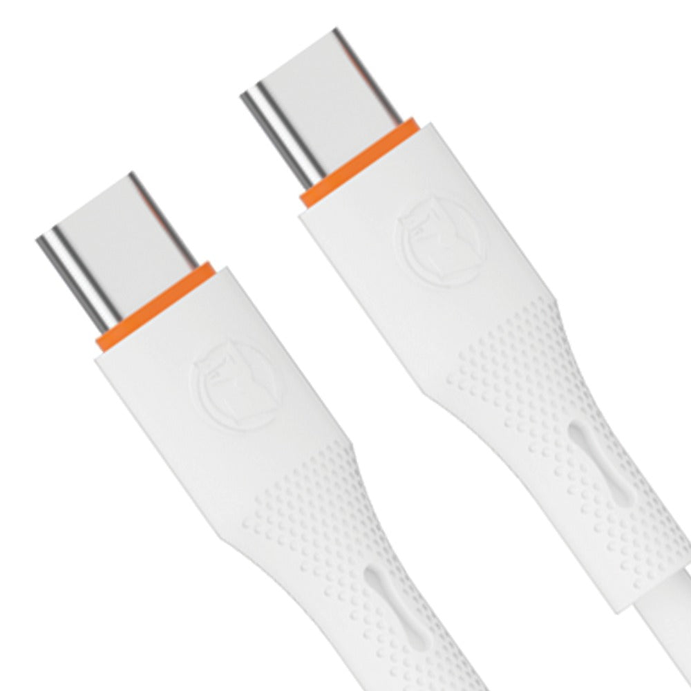 E-02Plus 60W USB C to USB C Cable PD Fast Charge Mobile Phone Cord For Xiaomi Huawei Samsung MacBook Poco3 Type C to Type C Cable ( Random Color )