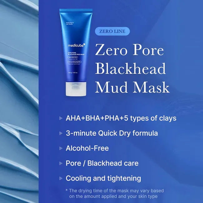 Medicube Zero Pore Blackhead Mud Mask  - 100g - Free Applicator