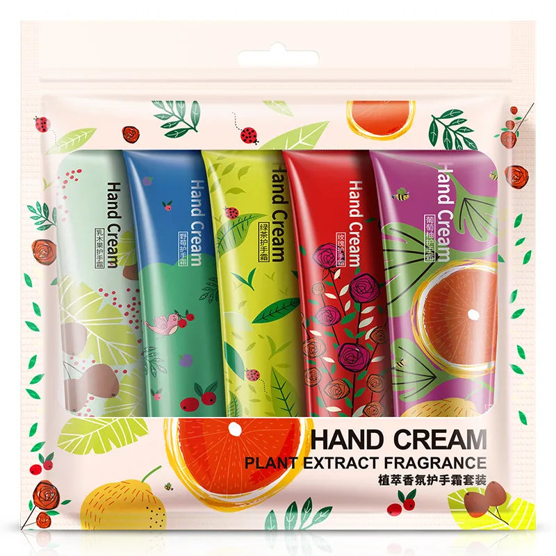 Bioaqua Plant Fragrance Moisturizing Hand Cream Set - Pack of 5