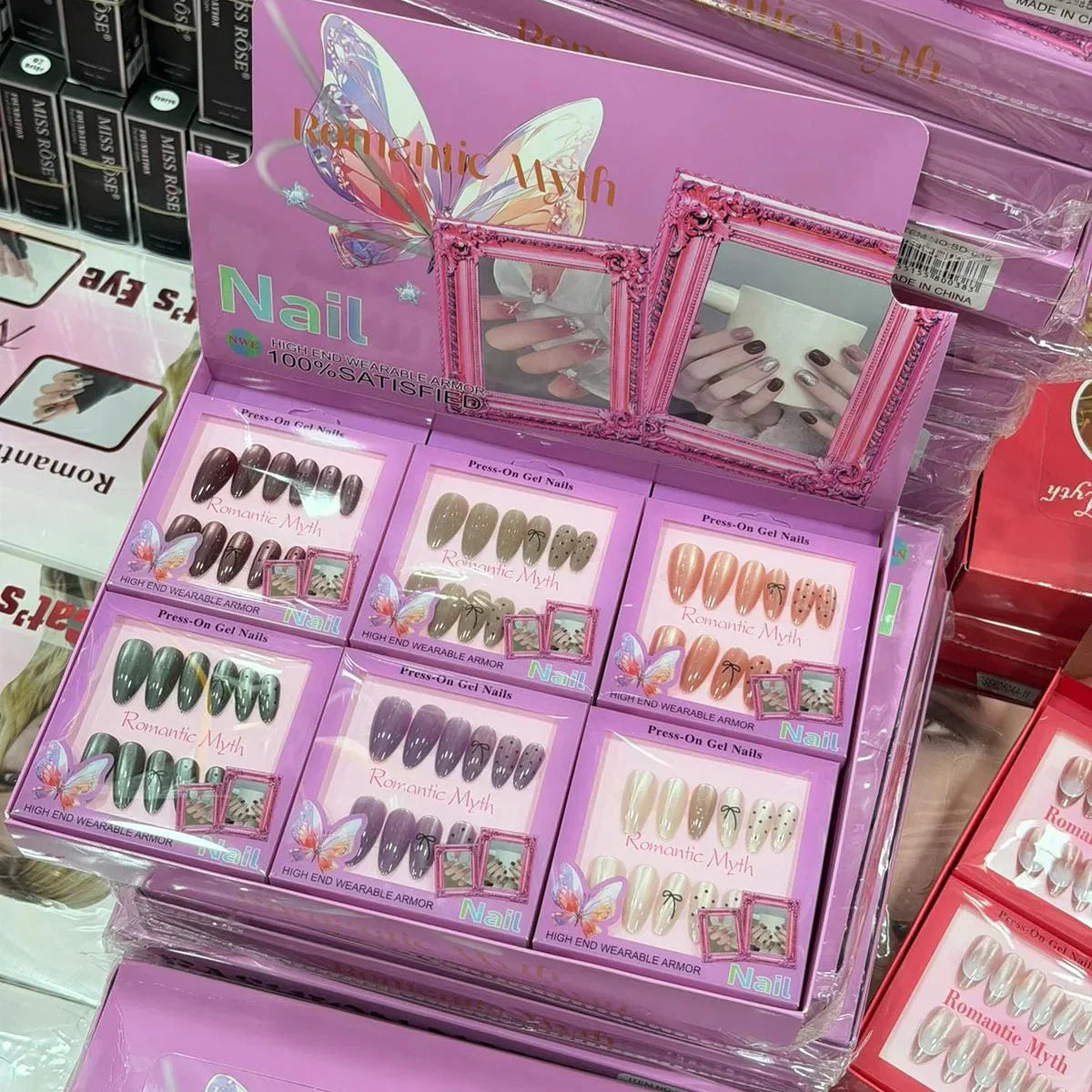 Romantic Myth Press On Gel Nails - Each Box 12Pcs