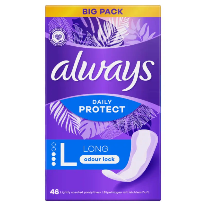Always Daily Protect Long Pantyliners - 46 Pcs