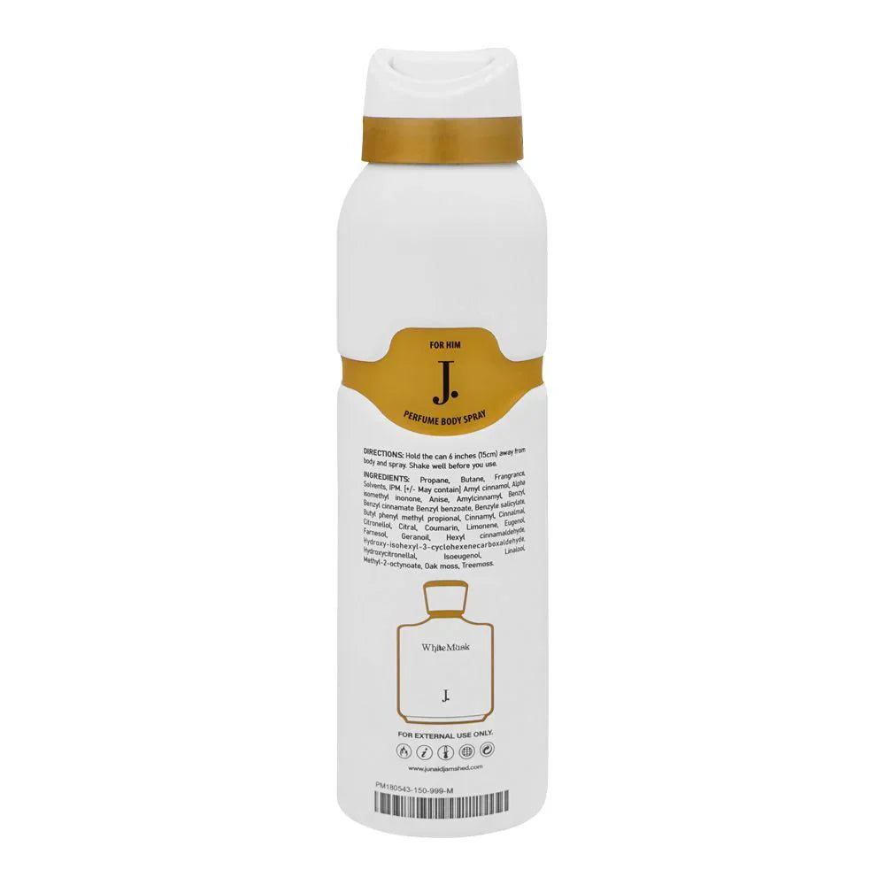 Junaid Jamshed J. White Musk Perfume Body Spray – 150ml