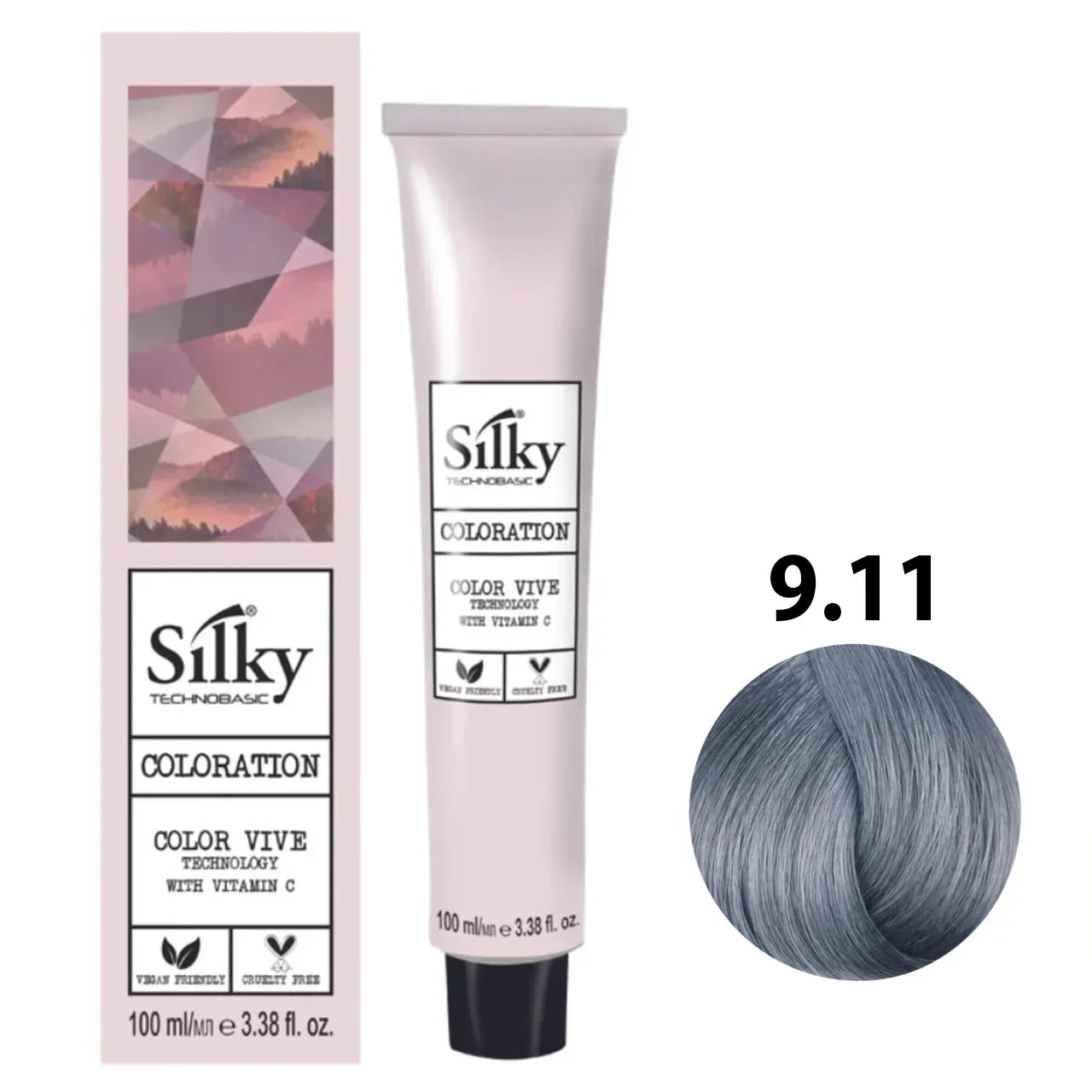 Silky 9.11 Hair Color – 100ml