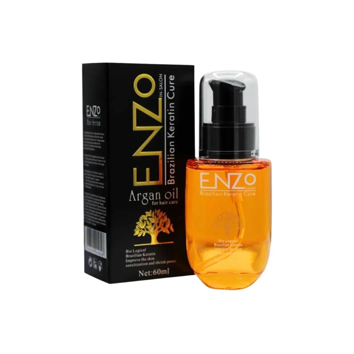 Enzo Argan Oil Brazilian Keratin Hair Care Serum - 60ml
