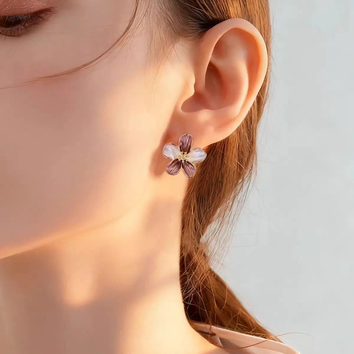 Flower Korea Stud Earrings