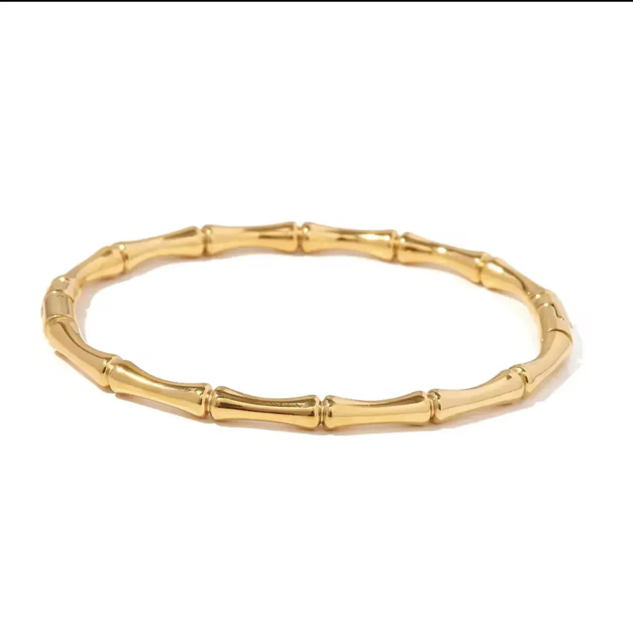 Stainless Steel 316L Bamboo Bangle