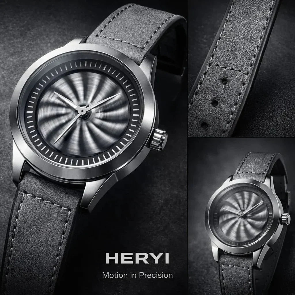 HERYI Spinner Model Watch with Date – Waterproof Masterlock