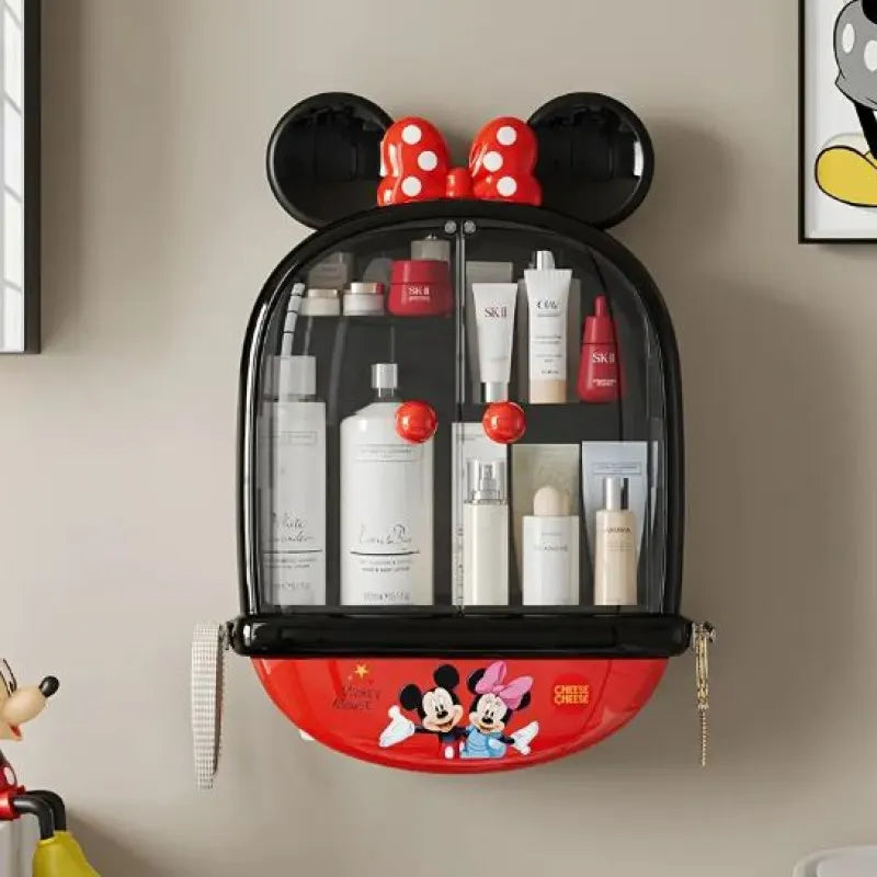 Mickey & Minnie Mouse No-Drill Wall-Mounted Cosmetic Organizer
