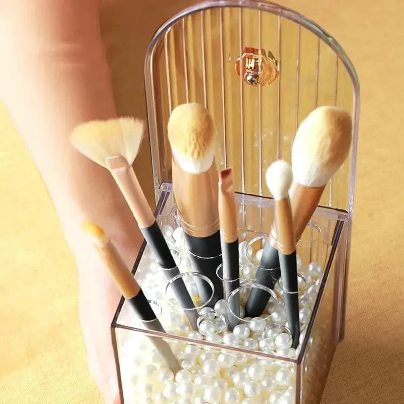 Creative Multi-grid Dressing Table Lipstick Jewellery and Brush Storage Box