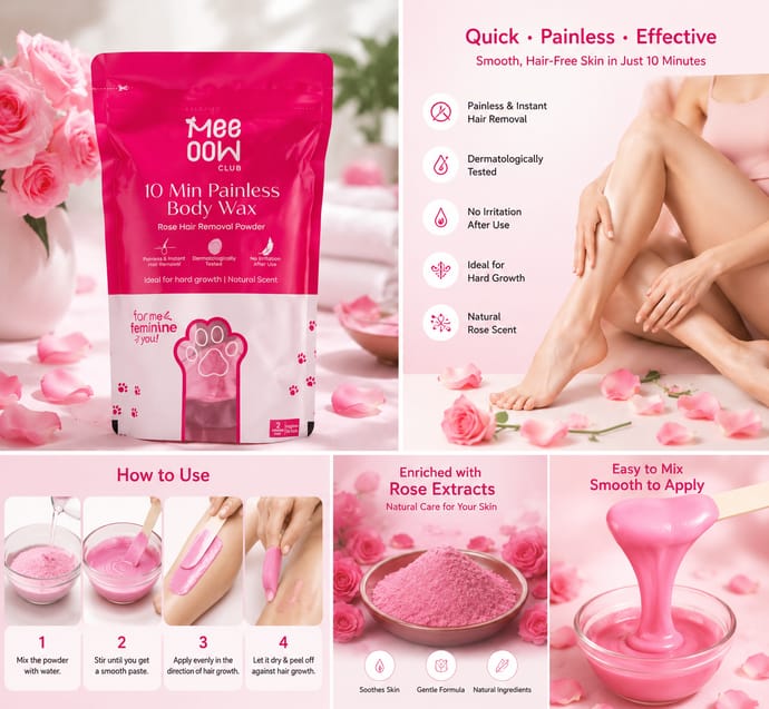 Meeow Hair Removal  Body wax