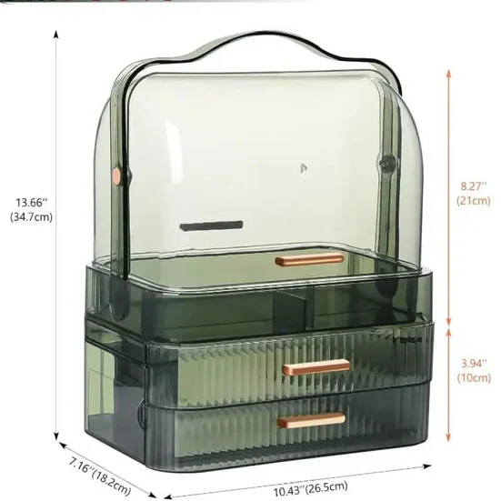 Transparent Dustproof Makeup Organizer